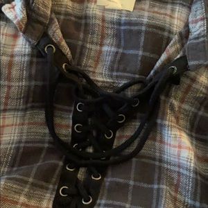 Womens american eagle xl flannel shirt